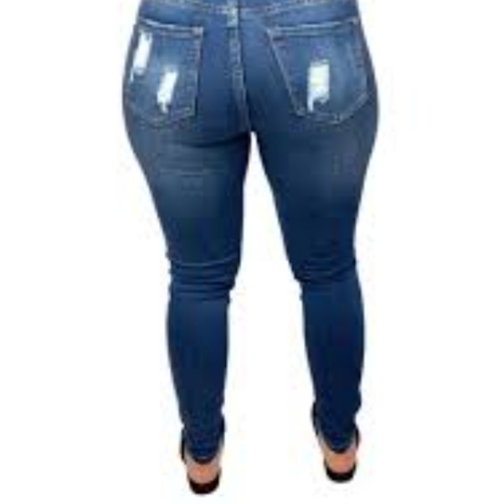 Womens Judy Blue Snake Python Patch Skinny Jeans … - image 2
